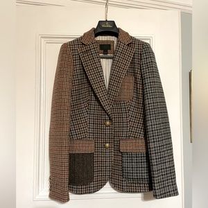 JCrew Collection mixed tweed herringbone jacket size 4